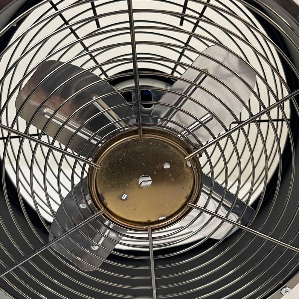 Retro Desk Fan With Metal Blades, Matte Black Finish - Picture 10 of 12